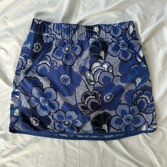 Talbots Dresses & Skirts - Talbots | Floral Blue Skort Activewear Size MP